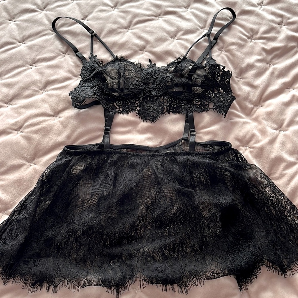 Gothic babydoll lingerie dress